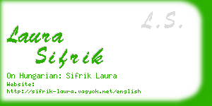 laura sifrik business card